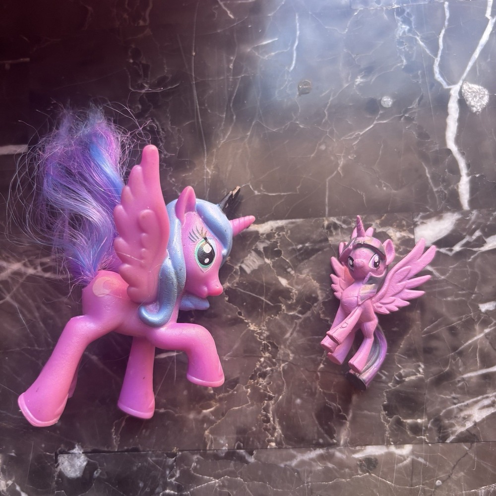 My Little Pony G4 Mini Figure Lot Princess Luna Twilight Sparkle Hasbro Toy Mini
